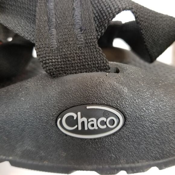Chaco Men's Z/1 Adjustable Black Strappy Classic Sandals Size 10 - Picture 3 of 9